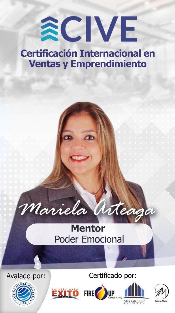 Mariela Arteaga, Mentor CIVE - Poder de la Emoción